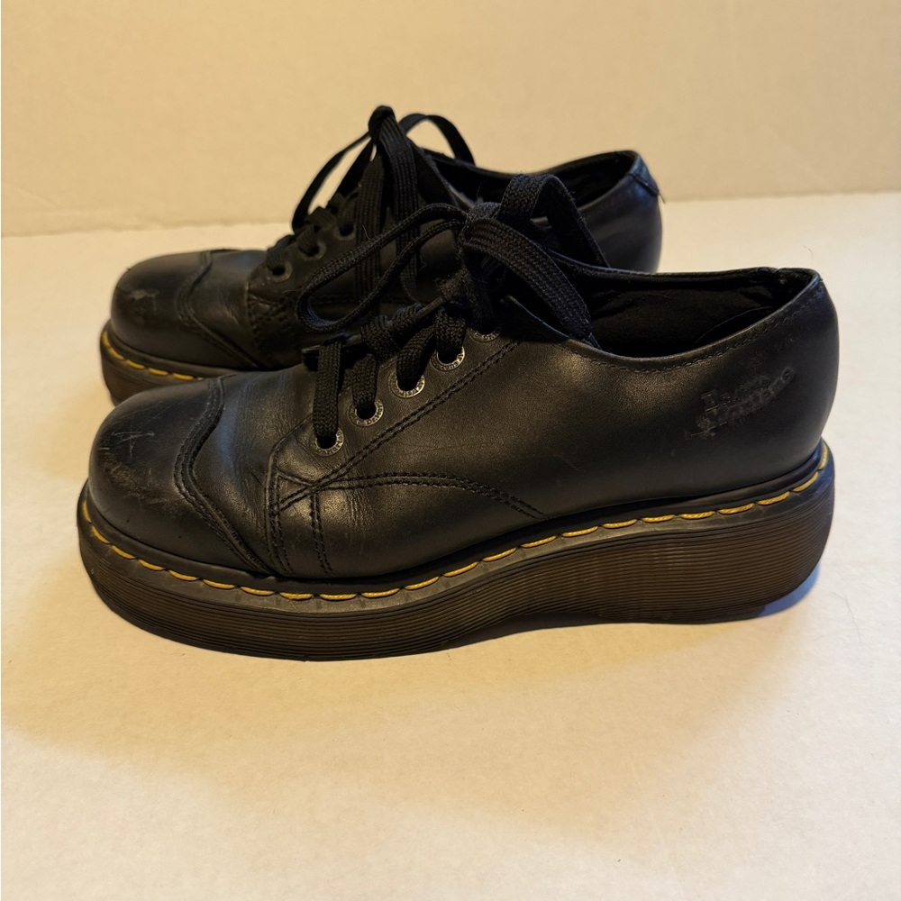 Dr. Martens Black Leather Lace-Up Shoes